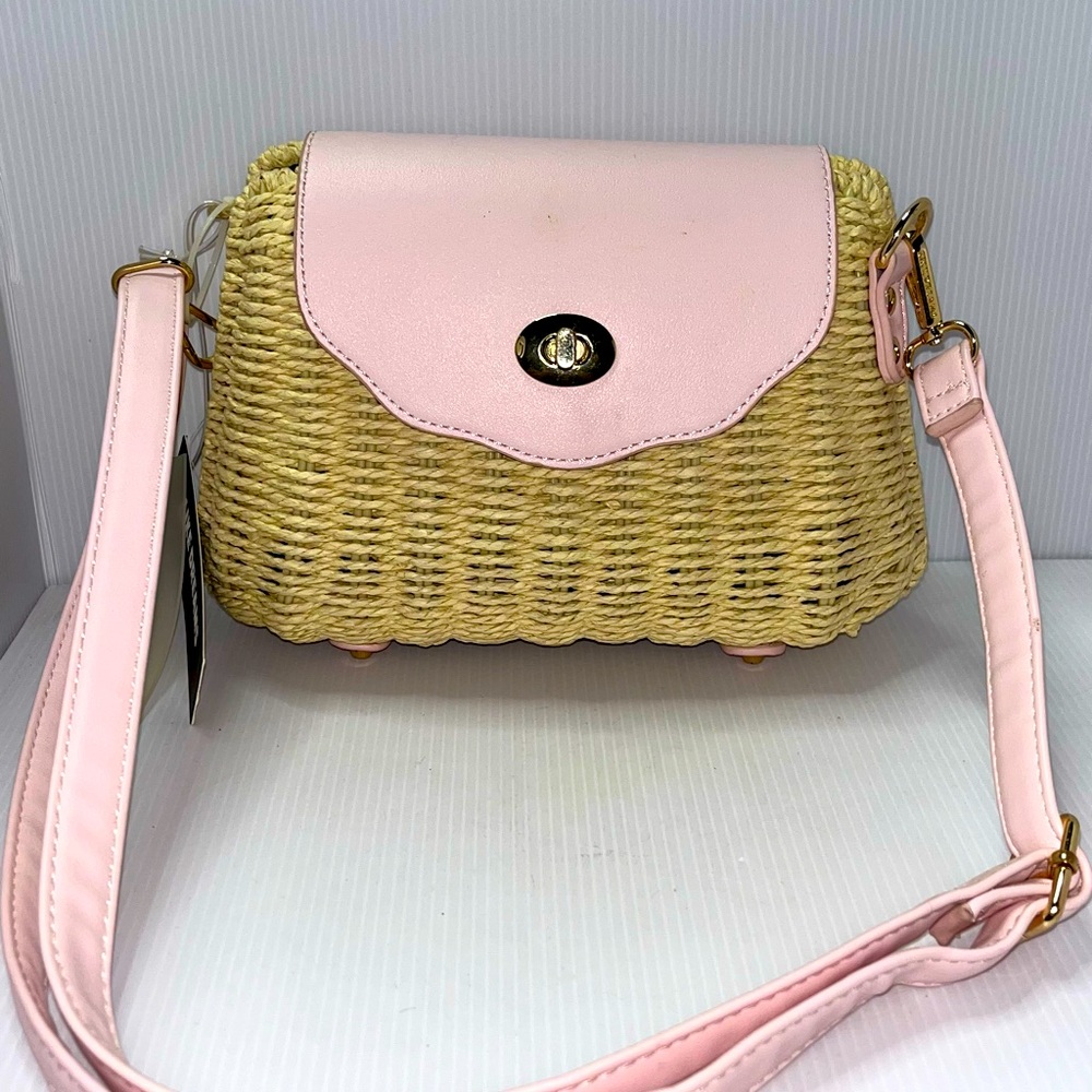 Like Dreams Classic Coast Straw Crossbody Bag
